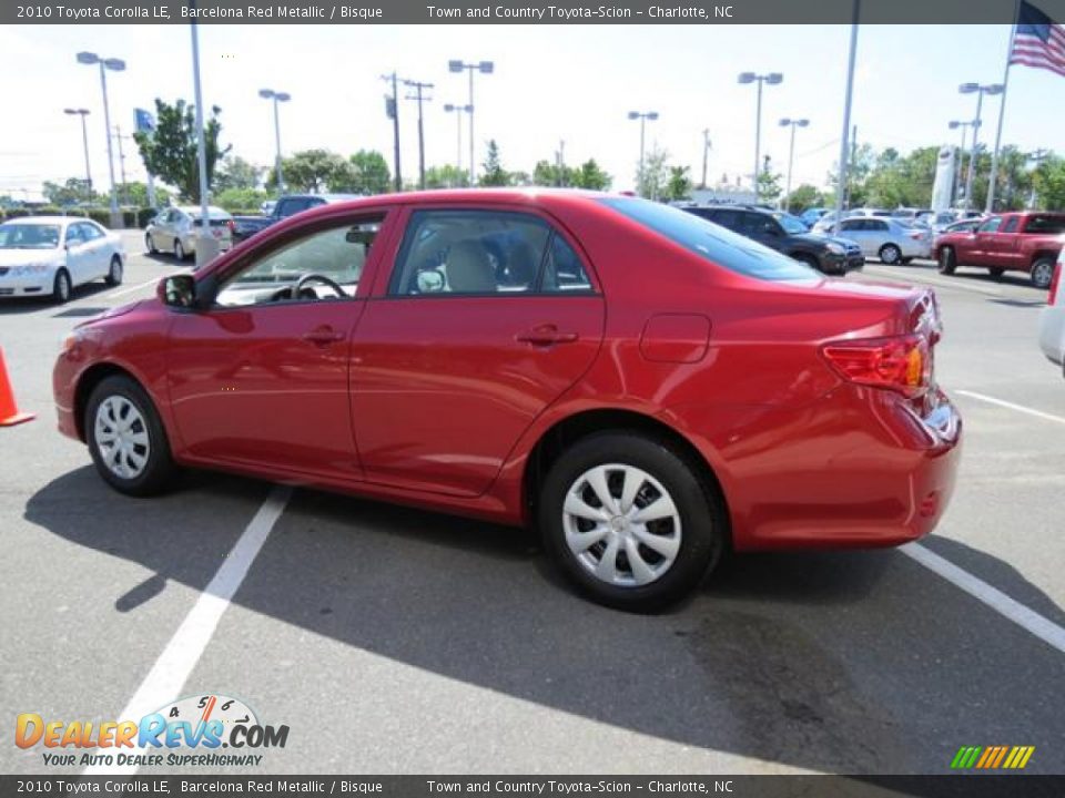 2010 Toyota Corolla LE Barcelona Red Metallic / Bisque Photo #30