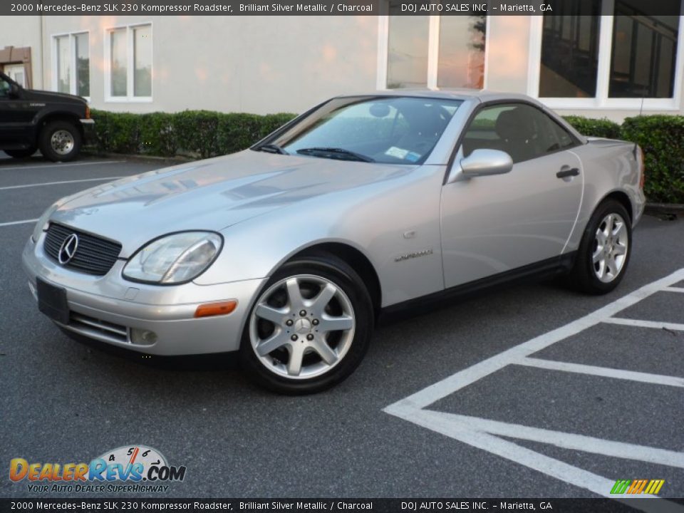 2000 Mercedes-Benz SLK 230 Kompressor Roadster Brilliant Silver Metallic / Charcoal Photo #5