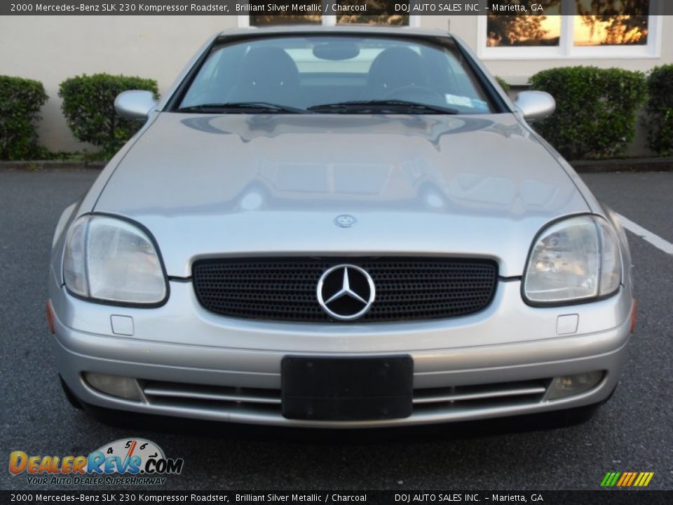 2000 Mercedes-Benz SLK 230 Kompressor Roadster Brilliant Silver Metallic / Charcoal Photo #7