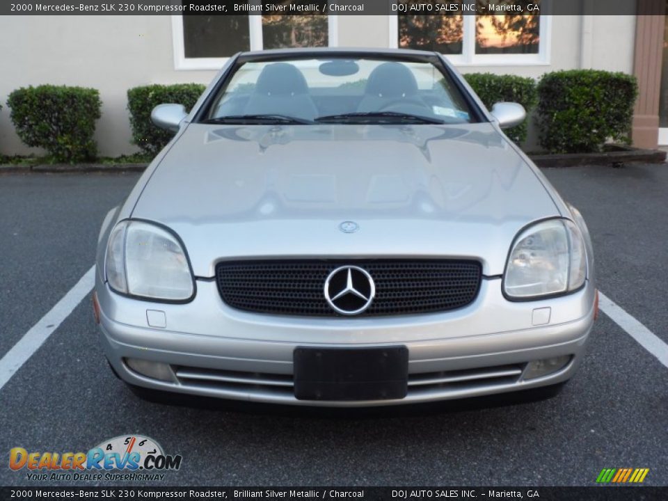 2000 Mercedes-Benz SLK 230 Kompressor Roadster Brilliant Silver Metallic / Charcoal Photo #8