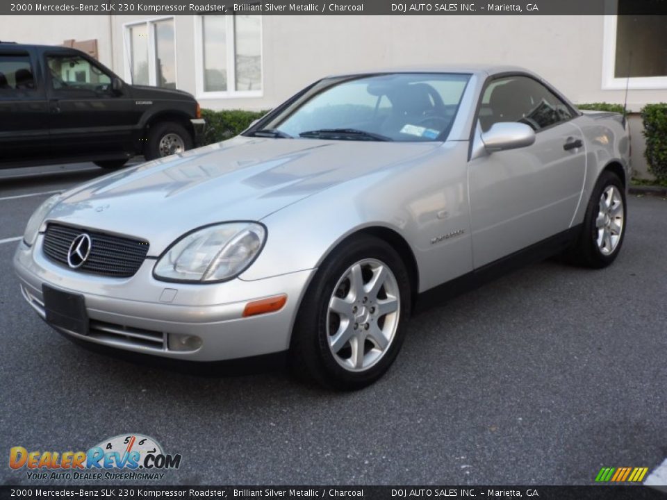 2000 Mercedes-Benz SLK 230 Kompressor Roadster Brilliant Silver Metallic / Charcoal Photo #10
