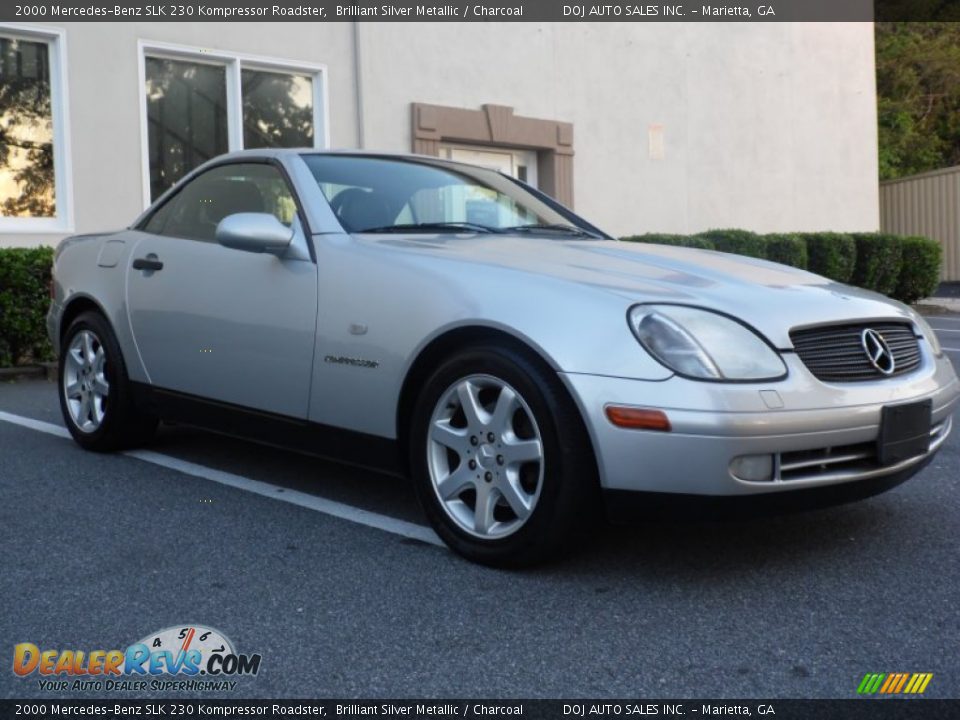 2000 Mercedes-Benz SLK 230 Kompressor Roadster Brilliant Silver Metallic / Charcoal Photo #11