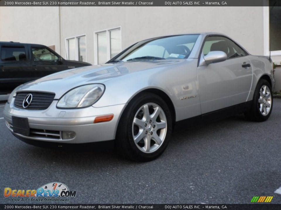2000 Mercedes-Benz SLK 230 Kompressor Roadster Brilliant Silver Metallic / Charcoal Photo #12