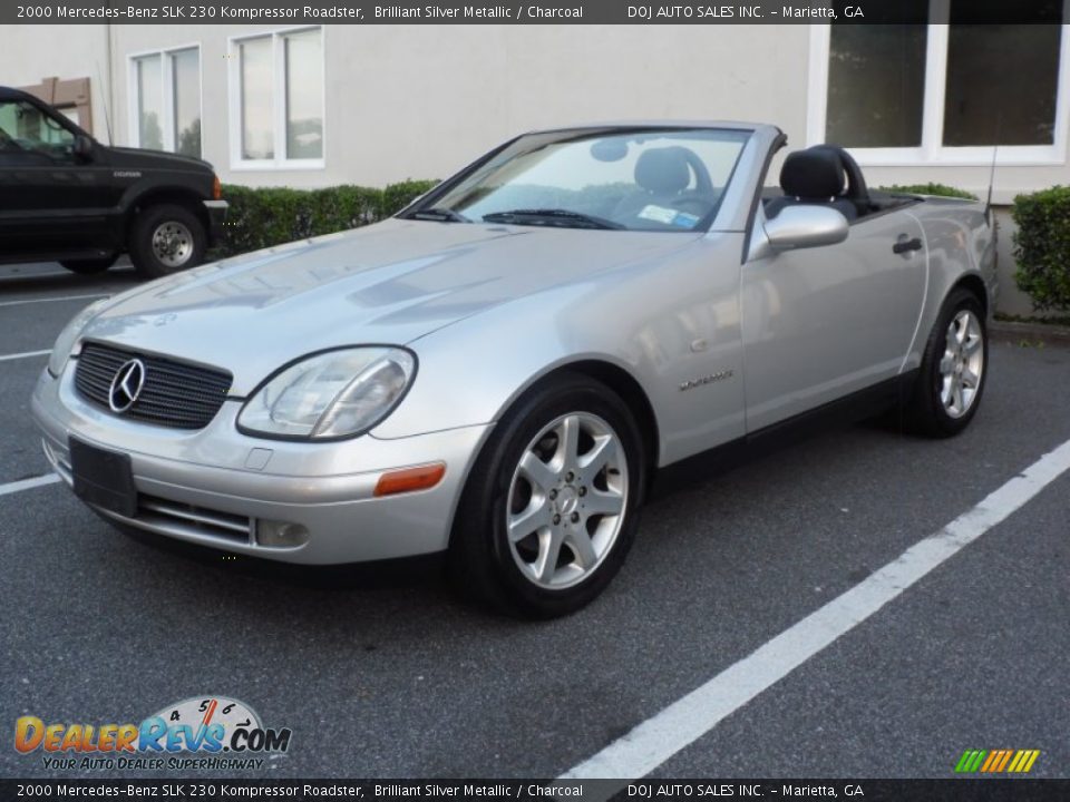 2000 Mercedes-Benz SLK 230 Kompressor Roadster Brilliant Silver Metallic / Charcoal Photo #14