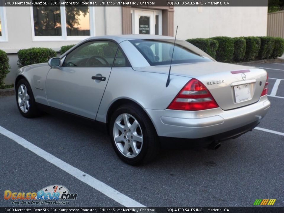 2000 Mercedes-Benz SLK 230 Kompressor Roadster Brilliant Silver Metallic / Charcoal Photo #15