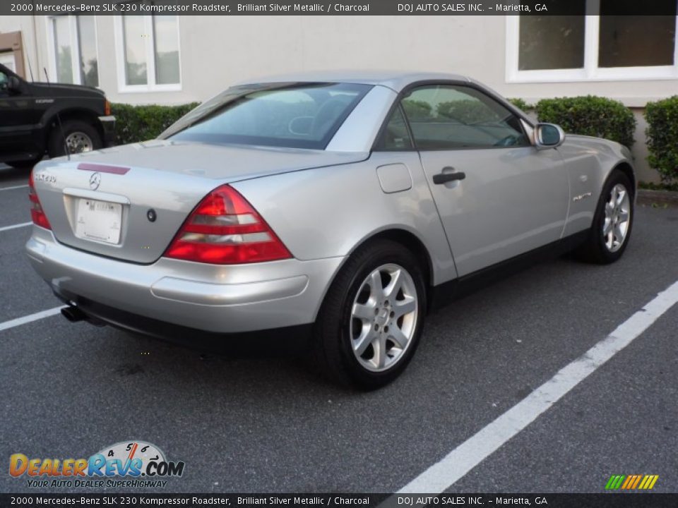 2000 Mercedes-Benz SLK 230 Kompressor Roadster Brilliant Silver Metallic / Charcoal Photo #16
