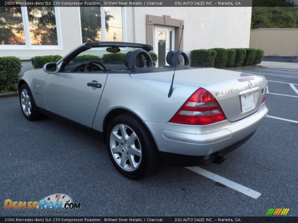 2000 Mercedes-Benz SLK 230 Kompressor Roadster Brilliant Silver Metallic / Charcoal Photo #17