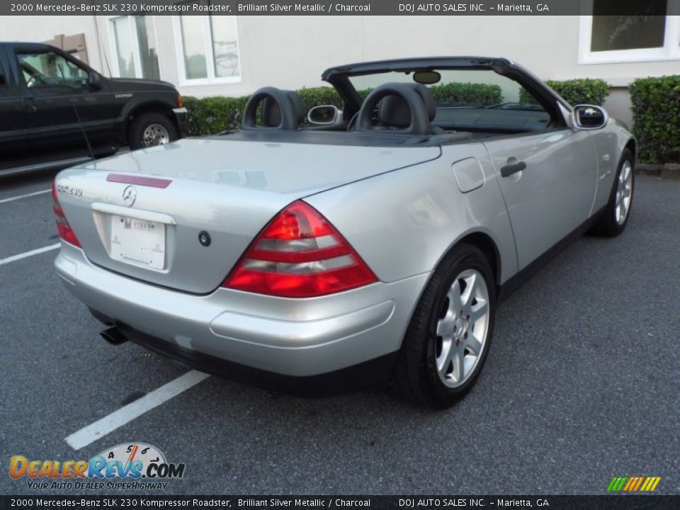 2000 Mercedes-Benz SLK 230 Kompressor Roadster Brilliant Silver Metallic / Charcoal Photo #18