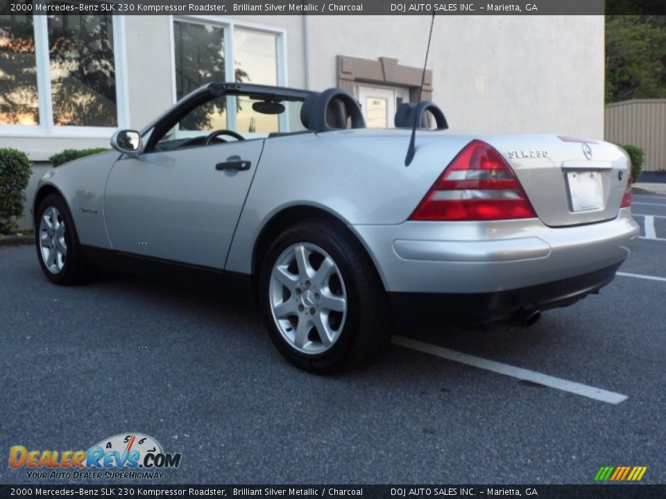 2000 Mercedes-Benz SLK 230 Kompressor Roadster Brilliant Silver Metallic / Charcoal Photo #19