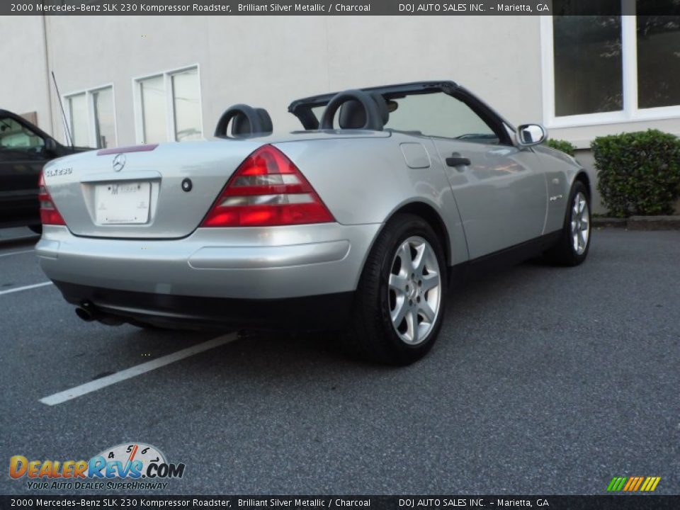 2000 Mercedes-Benz SLK 230 Kompressor Roadster Brilliant Silver Metallic / Charcoal Photo #20