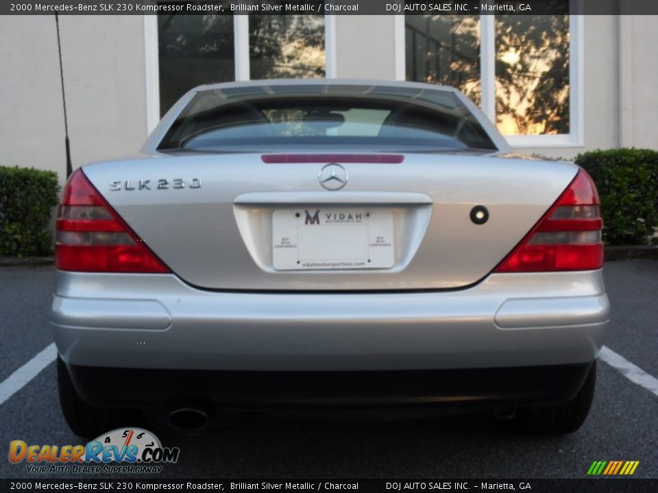 2000 Mercedes-Benz SLK 230 Kompressor Roadster Brilliant Silver Metallic / Charcoal Photo #21