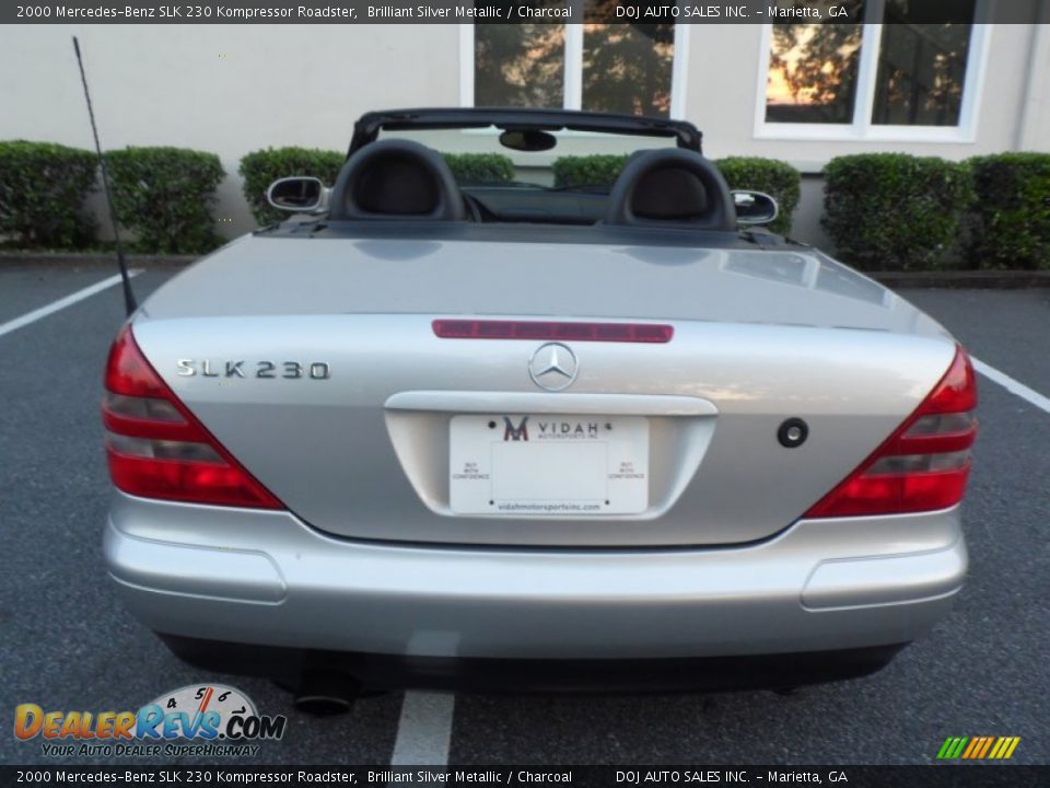 2000 Mercedes-Benz SLK 230 Kompressor Roadster Brilliant Silver Metallic / Charcoal Photo #23