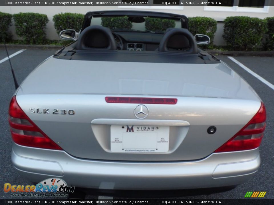 2000 Mercedes-Benz SLK 230 Kompressor Roadster Brilliant Silver Metallic / Charcoal Photo #24