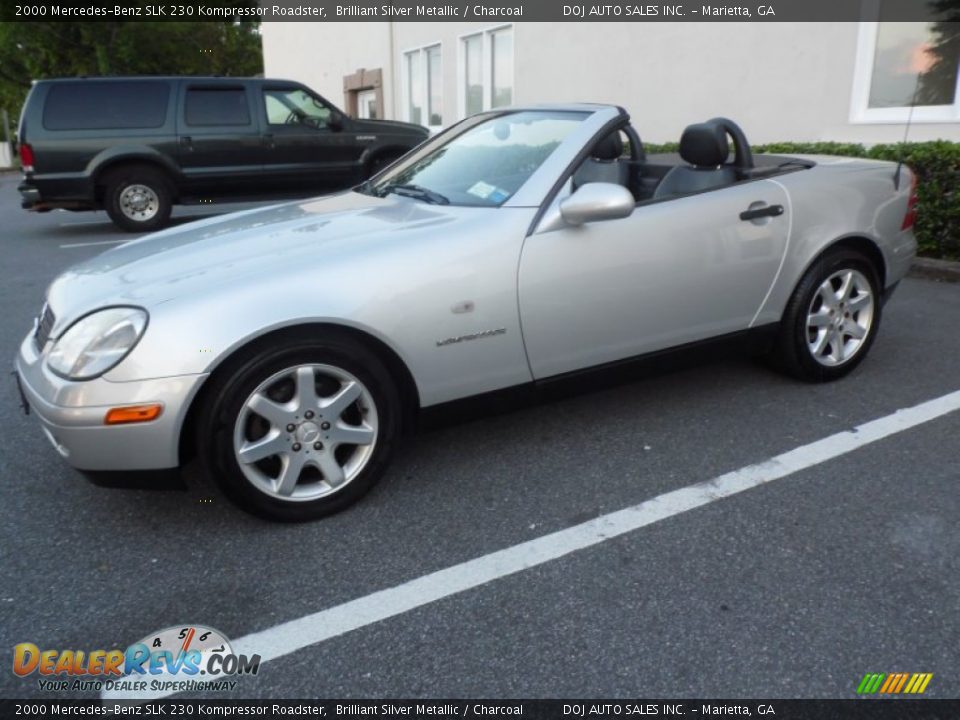 2000 Mercedes-Benz SLK 230 Kompressor Roadster Brilliant Silver Metallic / Charcoal Photo #25