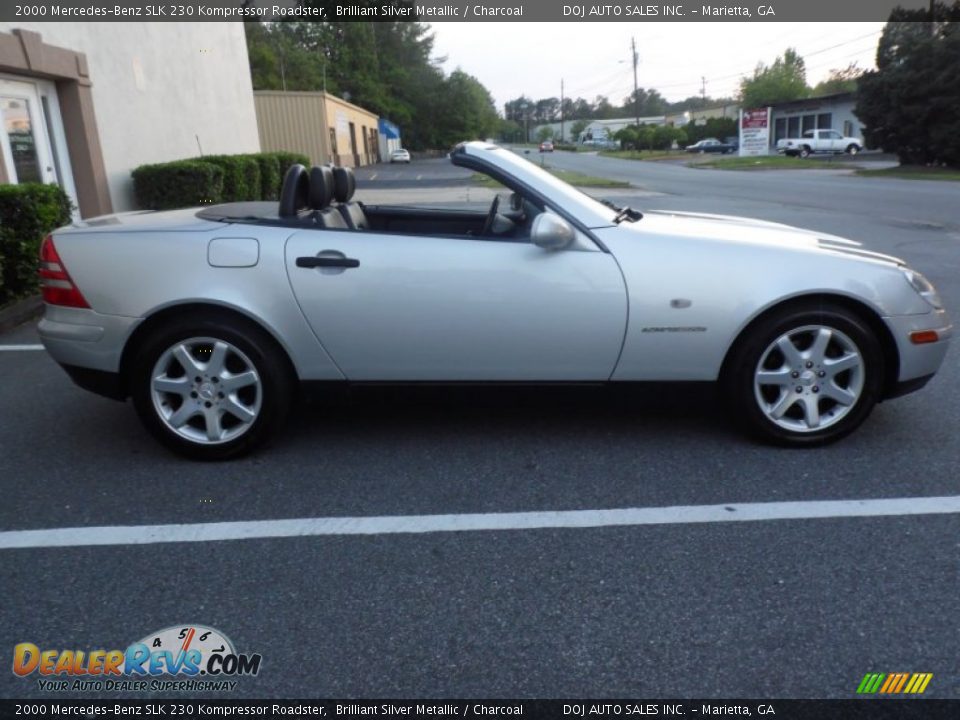 2000 Mercedes-Benz SLK 230 Kompressor Roadster Brilliant Silver Metallic / Charcoal Photo #26