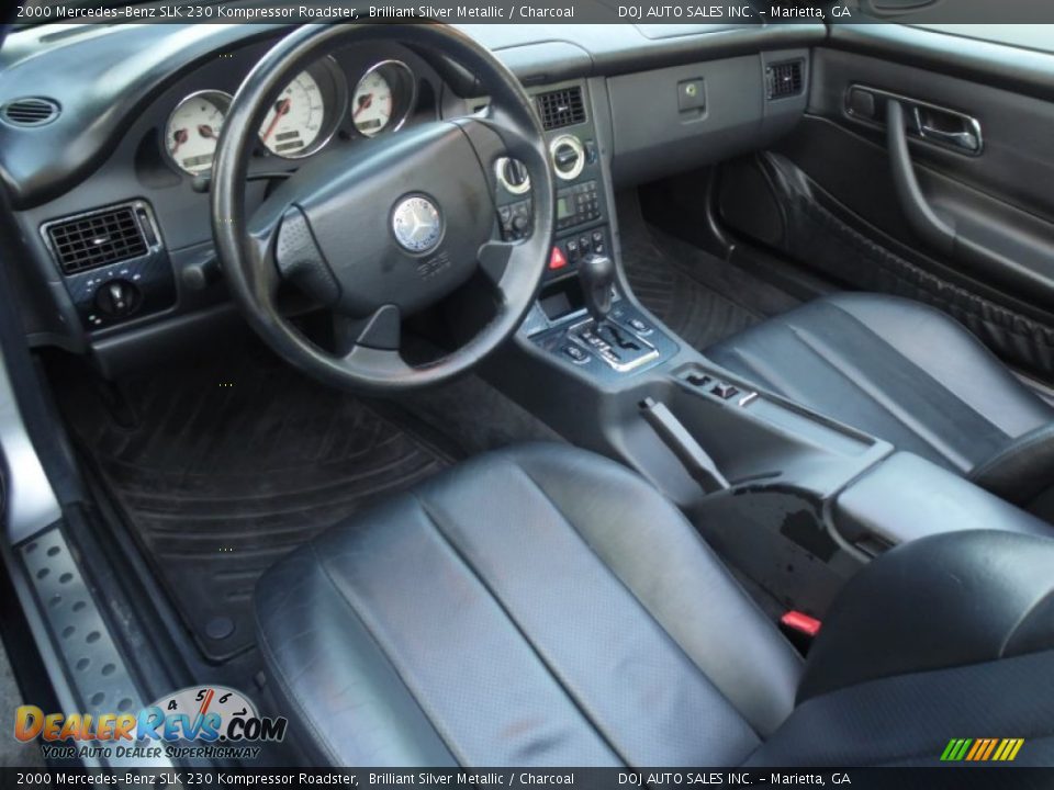 Charcoal Interior - 2000 Mercedes-Benz SLK 230 Kompressor Roadster Photo #30