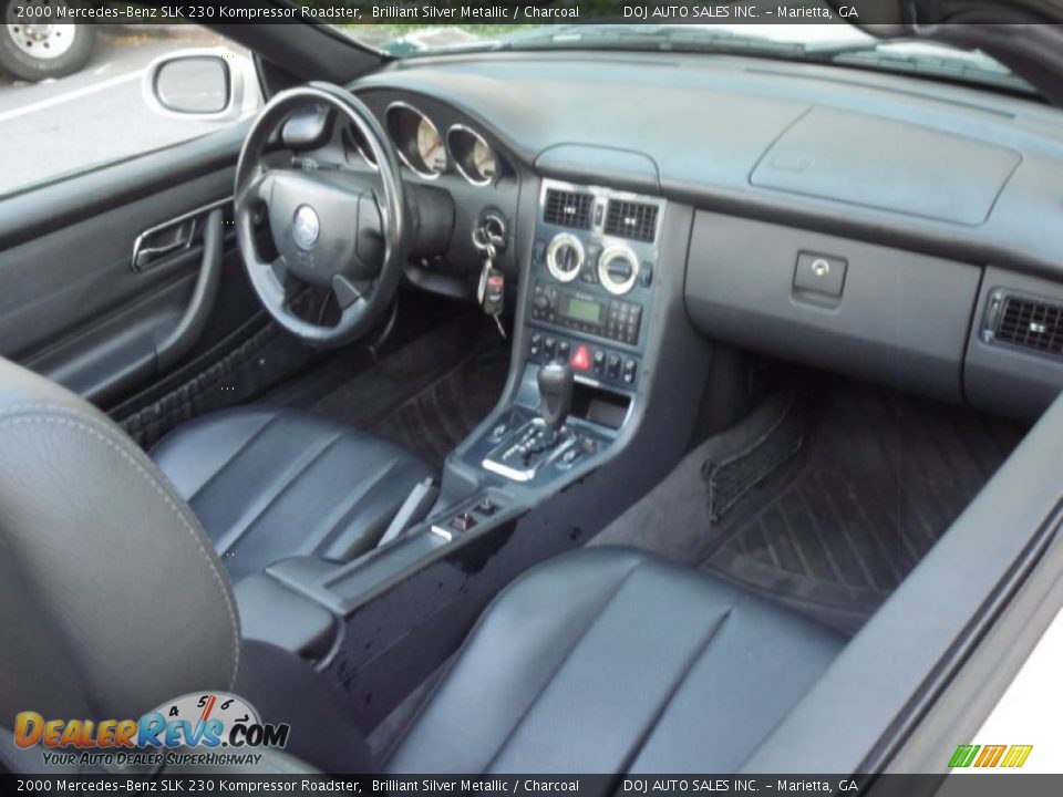 2000 Mercedes-Benz SLK 230 Kompressor Roadster Brilliant Silver Metallic / Charcoal Photo #31