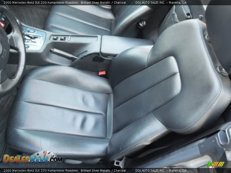 2000 Mercedes-Benz SLK 230 Kompressor Roadster Brilliant Silver Metallic / Charcoal Photo #34