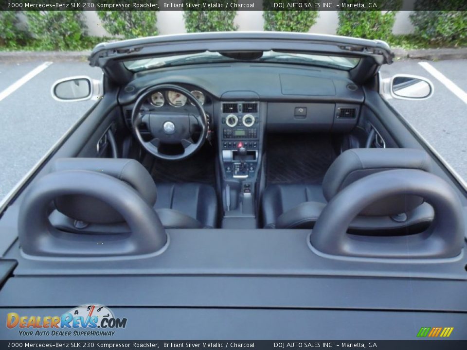 2000 Mercedes-Benz SLK 230 Kompressor Roadster Brilliant Silver Metallic / Charcoal Photo #35