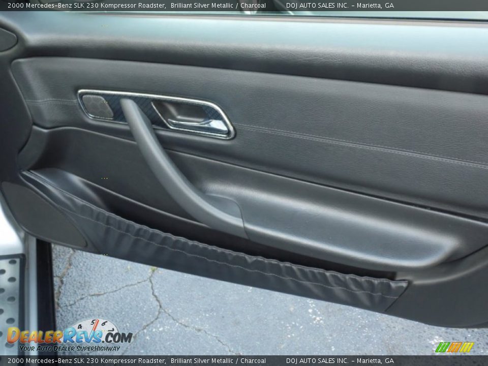 2000 Mercedes-Benz SLK 230 Kompressor Roadster Brilliant Silver Metallic / Charcoal Photo #36