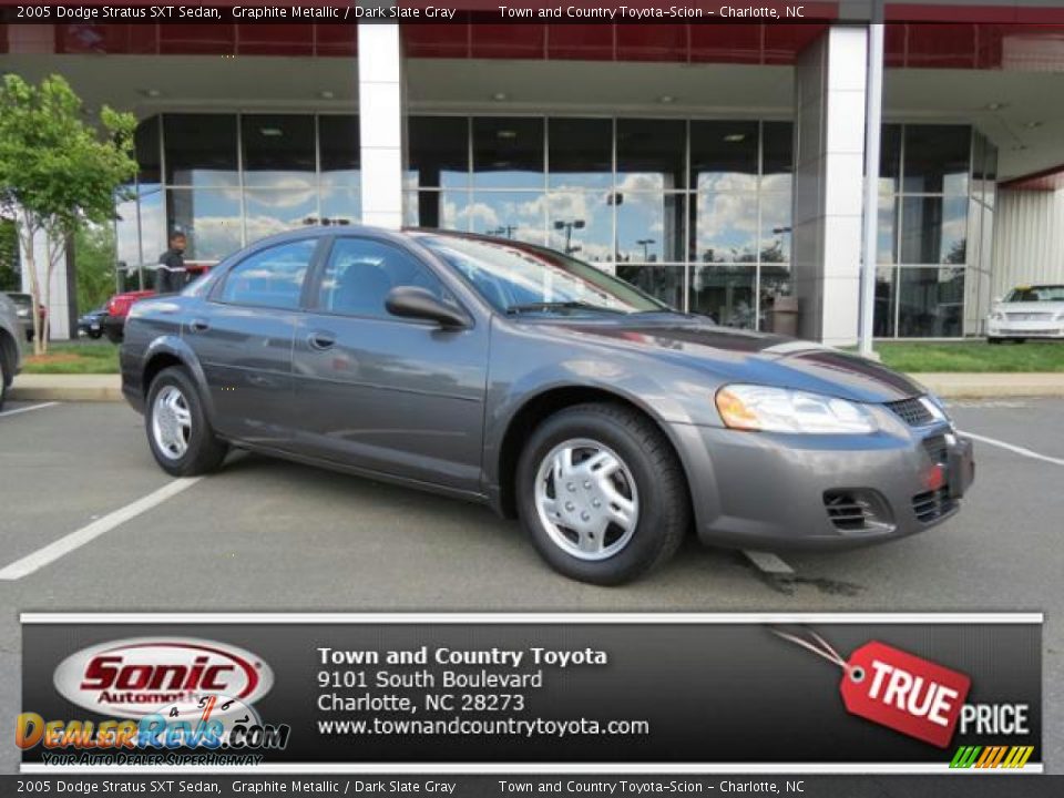 2005 Dodge Stratus SXT Sedan Graphite Metallic / Dark Slate Gray Photo #1