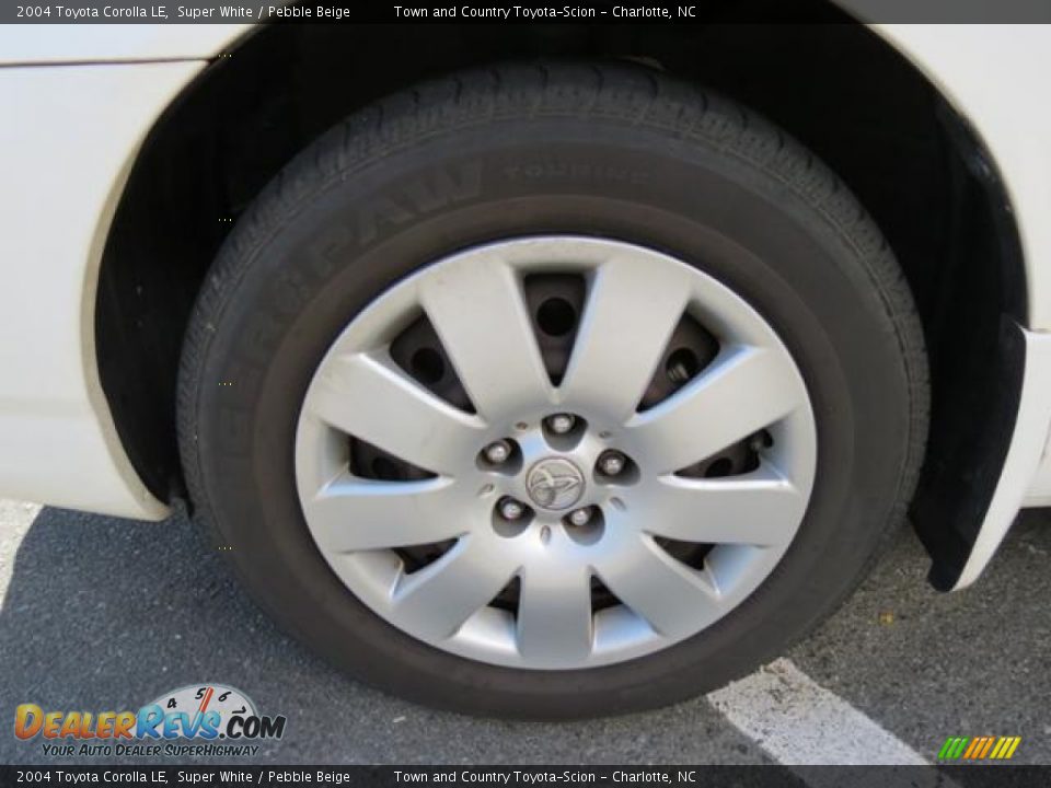 2004 Toyota Corolla LE Super White / Pebble Beige Photo #4
