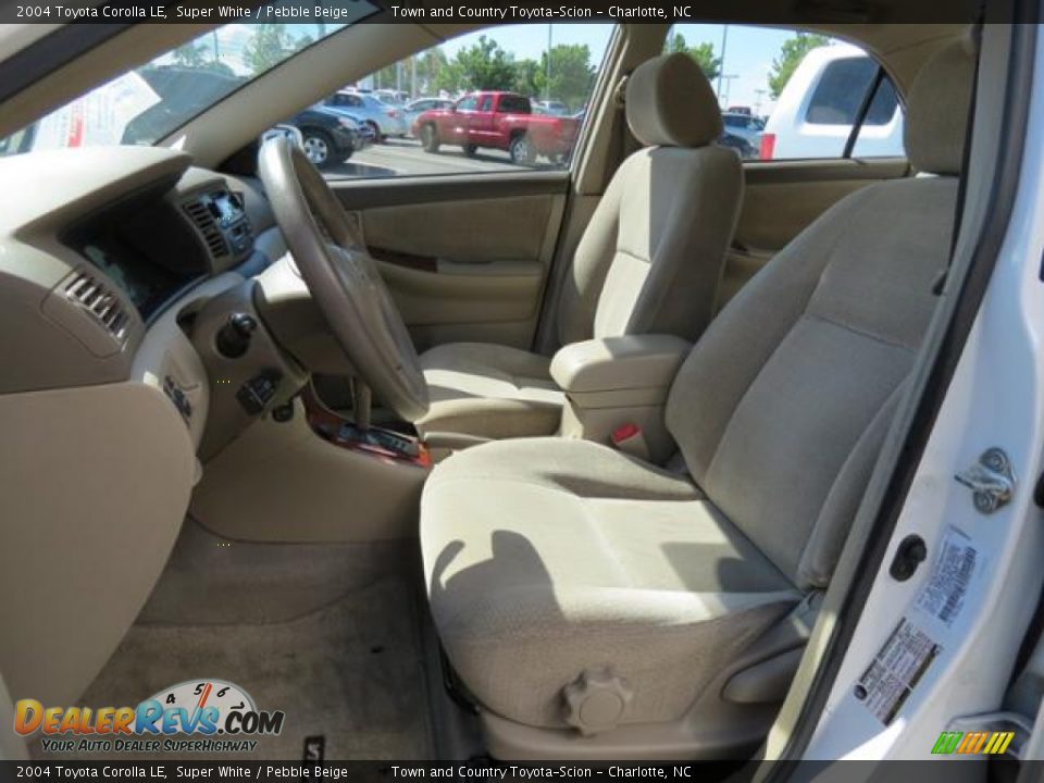 2004 Toyota Corolla LE Super White / Pebble Beige Photo #8