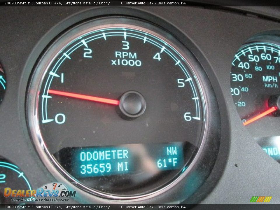 2009 Chevrolet Suburban LT 4x4 Greystone Metallic / Ebony Photo #25