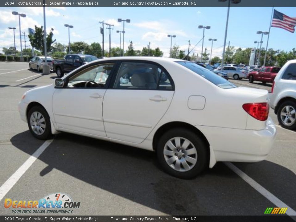 2004 Toyota Corolla LE Super White / Pebble Beige Photo #29