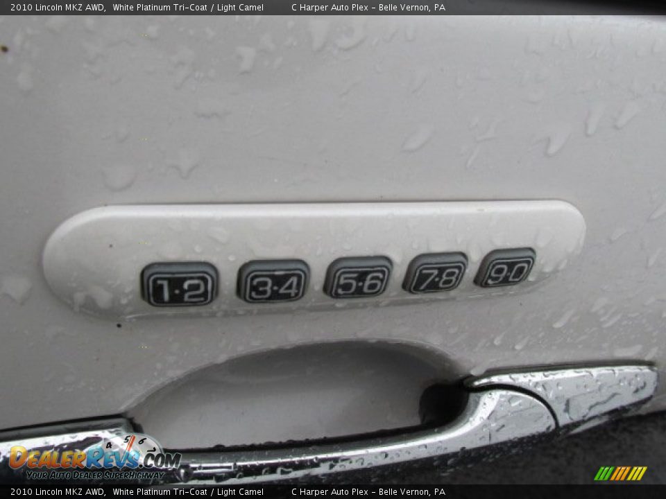 2010 Lincoln MKZ AWD White Platinum Tri-Coat / Light Camel Photo #6