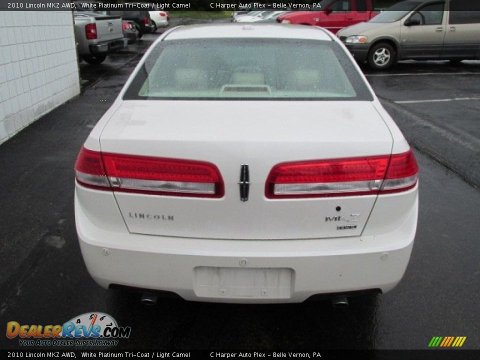 White Platinum Tri-Coat 2010 Lincoln MKZ AWD Photo #8