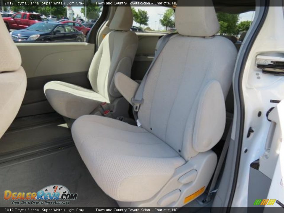 2012 Toyota Sienna Super White / Light Gray Photo #6