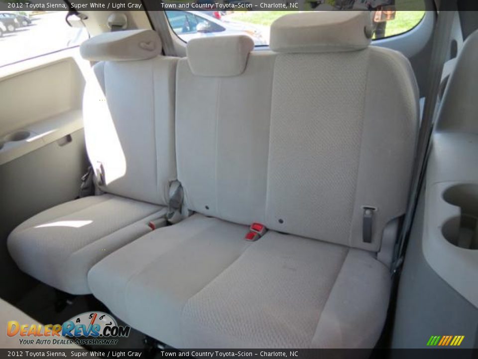 2012 Toyota Sienna Super White / Light Gray Photo #7