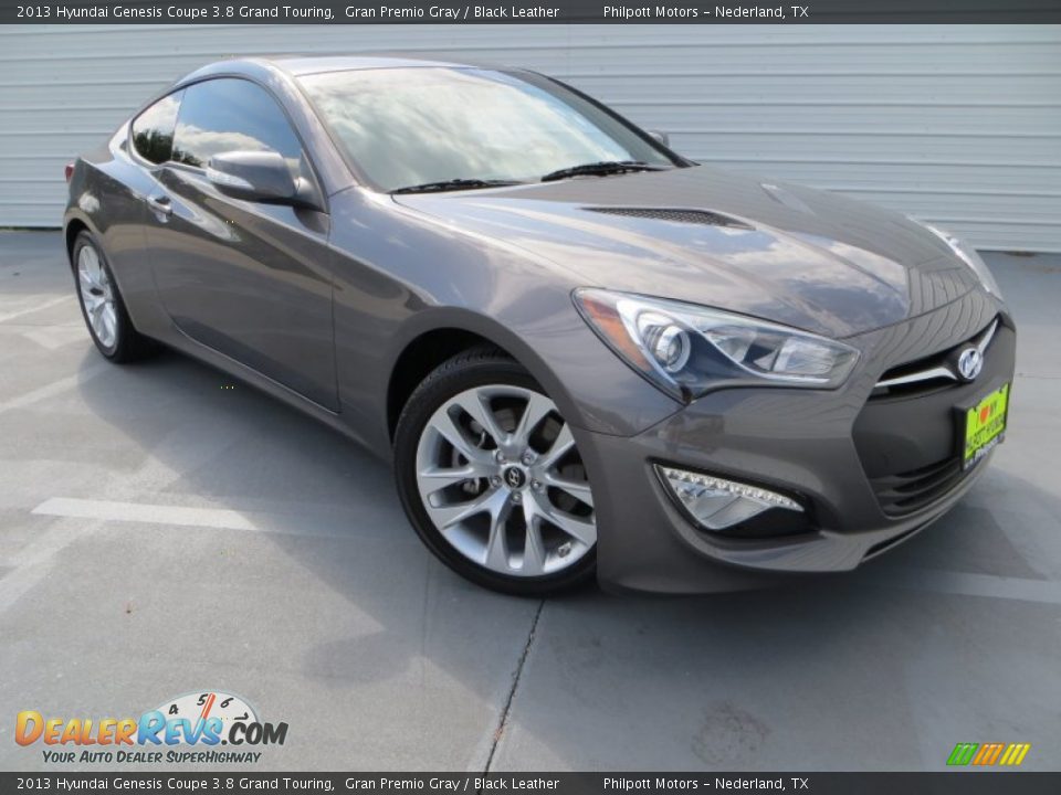 2013 Hyundai Genesis Coupe 3.8 Grand Touring Gran Premio Gray / Black Leather Photo #2