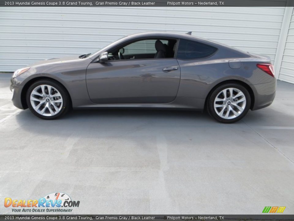 2013 Hyundai Genesis Coupe 3.8 Grand Touring Gran Premio Gray / Black Leather Photo #6