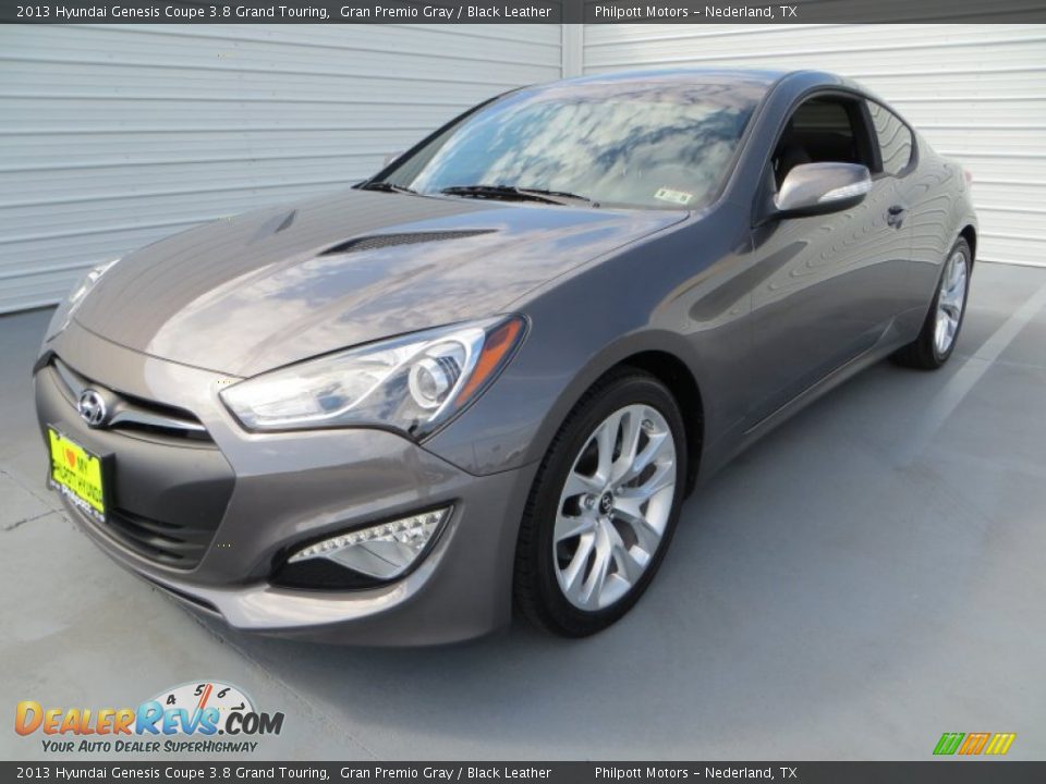 2013 Hyundai Genesis Coupe 3.8 Grand Touring Gran Premio Gray / Black Leather Photo #7