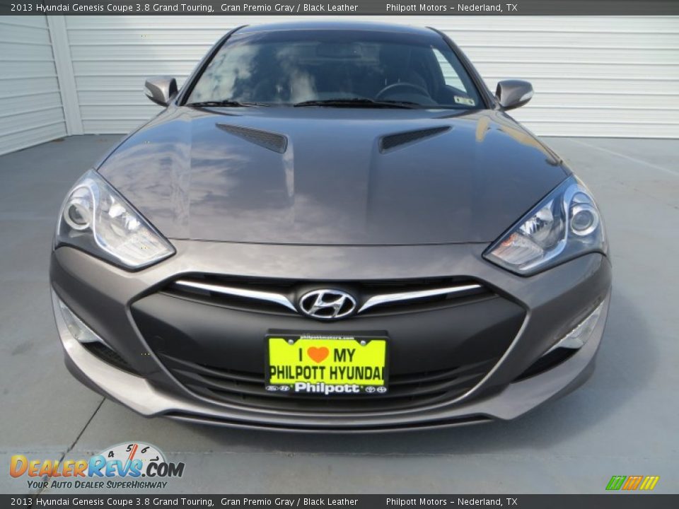 2013 Hyundai Genesis Coupe 3.8 Grand Touring Gran Premio Gray / Black Leather Photo #8