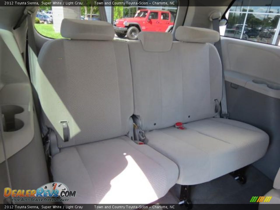 2012 Toyota Sienna Super White / Light Gray Photo #25