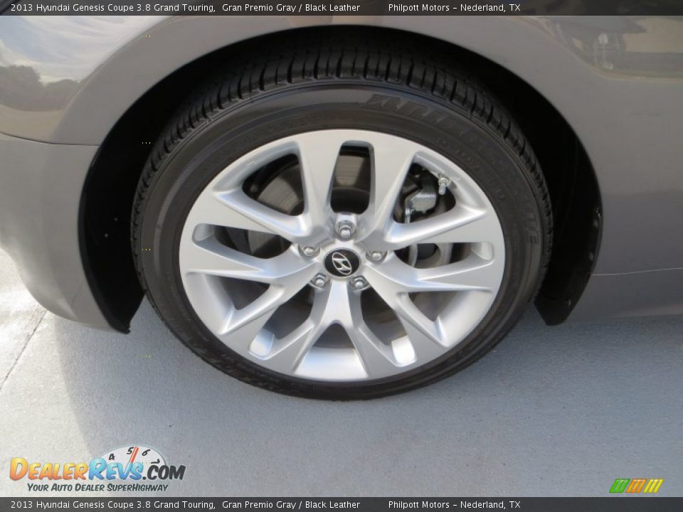 2013 Hyundai Genesis Coupe 3.8 Grand Touring Gran Premio Gray / Black Leather Photo #11