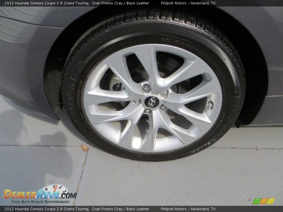 2013 Hyundai Genesis Coupe 3.8 Grand Touring Gran Premio Gray / Black Leather Photo #13