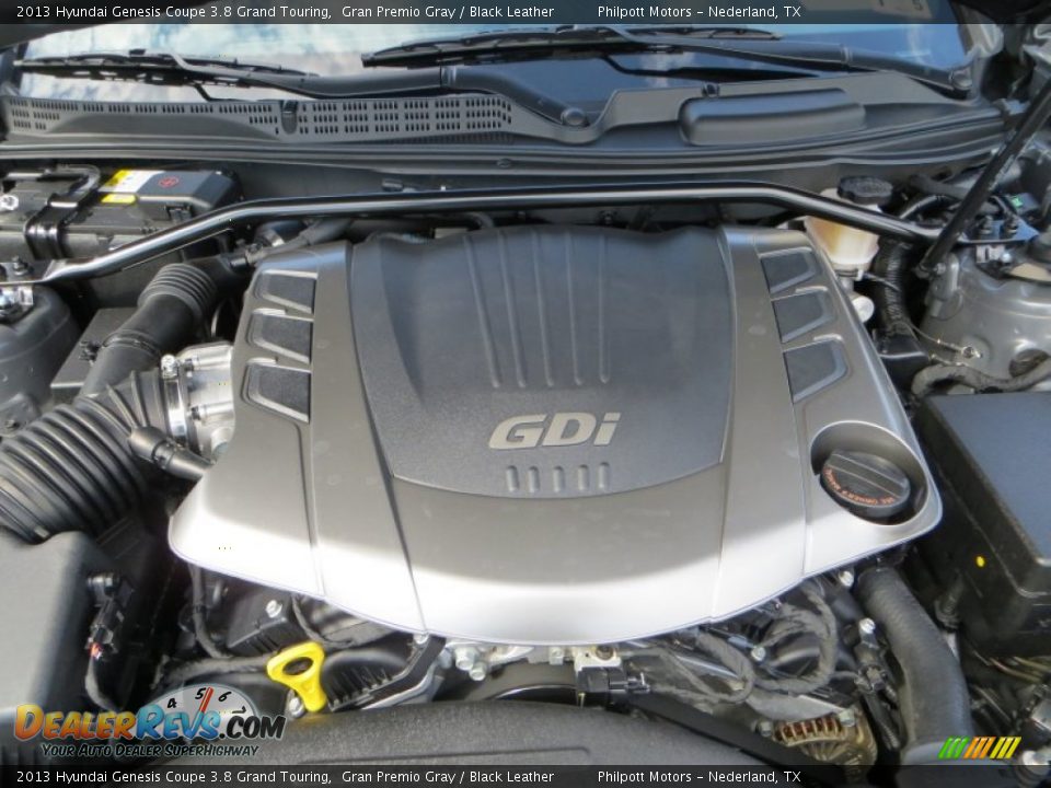 2013 Hyundai Genesis Coupe 3.8 Grand Touring Gran Premio Gray / Black Leather Photo #20
