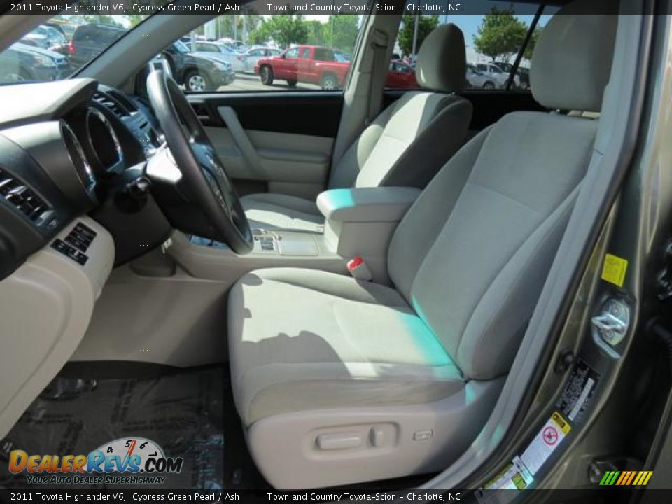 2011 Toyota Highlander V6 Cypress Green Pearl / Ash Photo #9