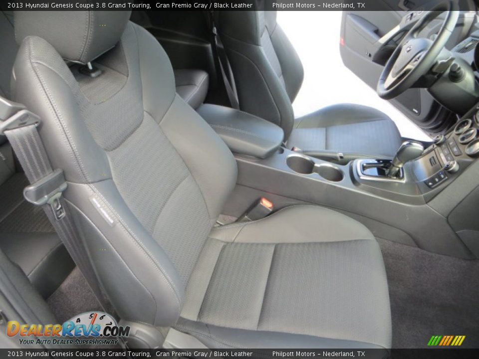 2013 Hyundai Genesis Coupe 3.8 Grand Touring Gran Premio Gray / Black Leather Photo #23