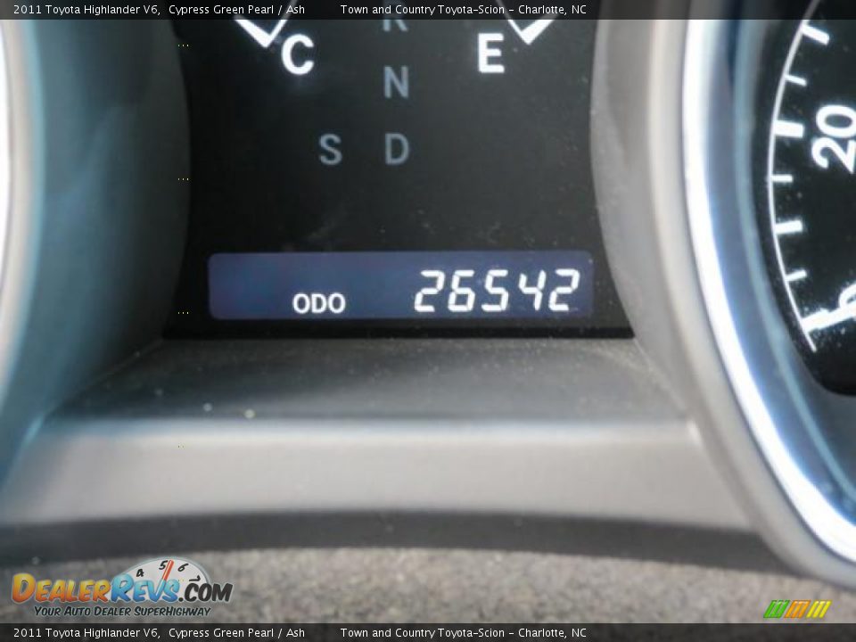 2011 Toyota Highlander V6 Cypress Green Pearl / Ash Photo #13