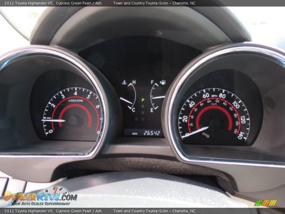 2011 Toyota Highlander V6 Cypress Green Pearl / Ash Photo #14