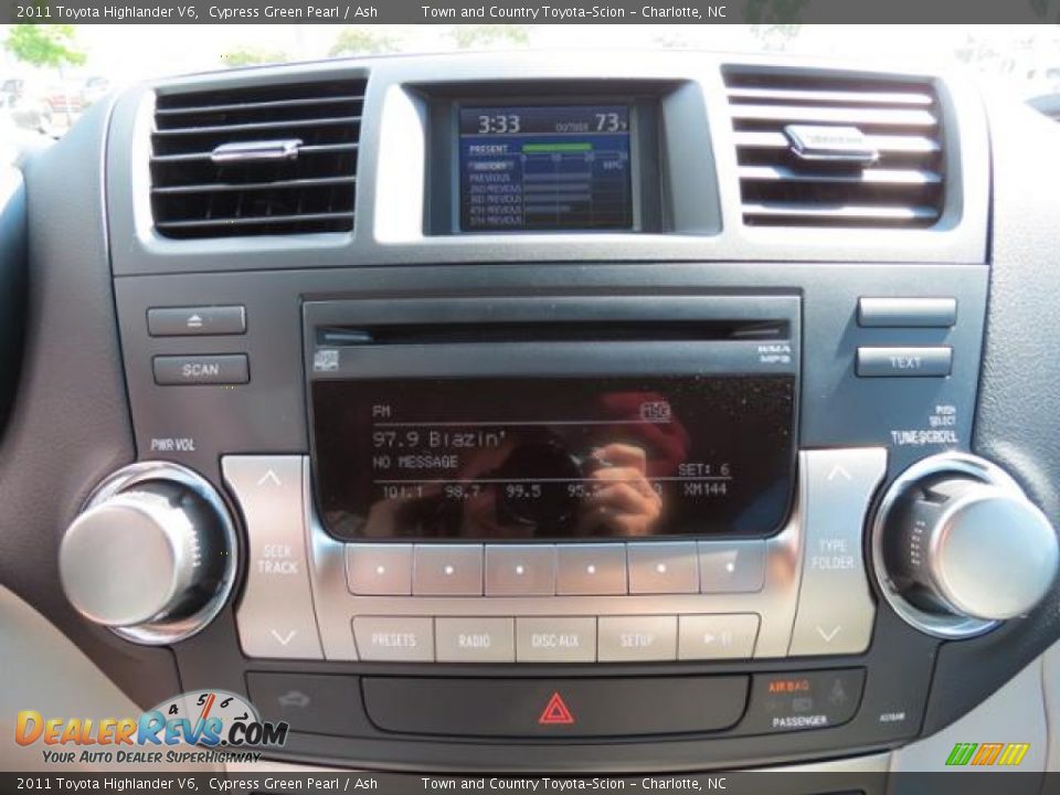2011 Toyota Highlander V6 Cypress Green Pearl / Ash Photo #15