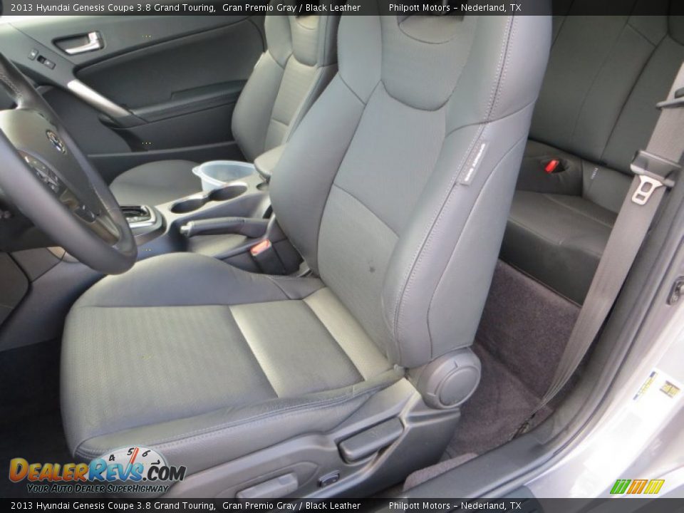 2013 Hyundai Genesis Coupe 3.8 Grand Touring Gran Premio Gray / Black Leather Photo #28