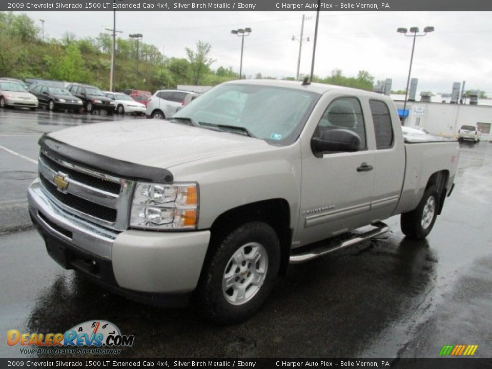 2009 Chevrolet Silverado 1500 LT Extended Cab 4x4 Silver Birch Metallic / Ebony Photo #5
