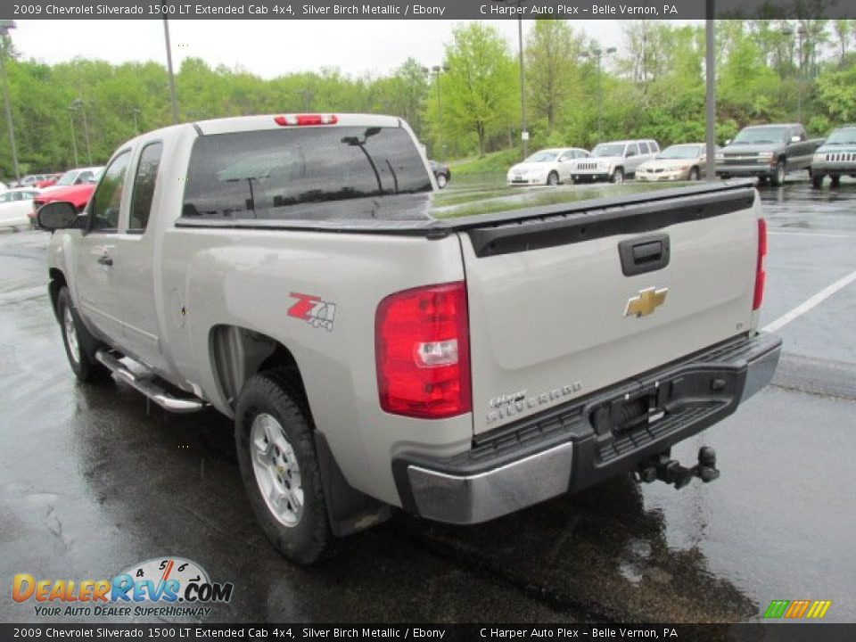2009 Chevrolet Silverado 1500 LT Extended Cab 4x4 Silver Birch Metallic / Ebony Photo #7