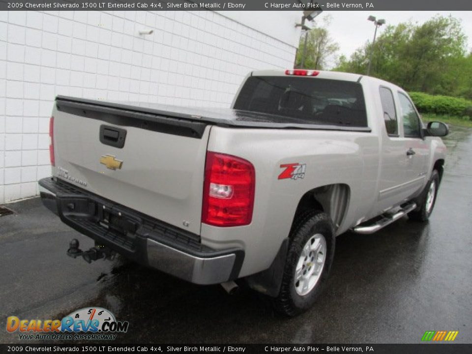 2009 Chevrolet Silverado 1500 LT Extended Cab 4x4 Silver Birch Metallic / Ebony Photo #9